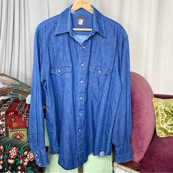 70s Denim Shirt - Picture 1 of 5